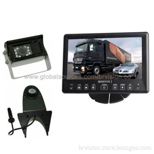 Backup Camera System with 7.0-inch Waterproof Monitor and Heater Camera for Cold Conditions Security